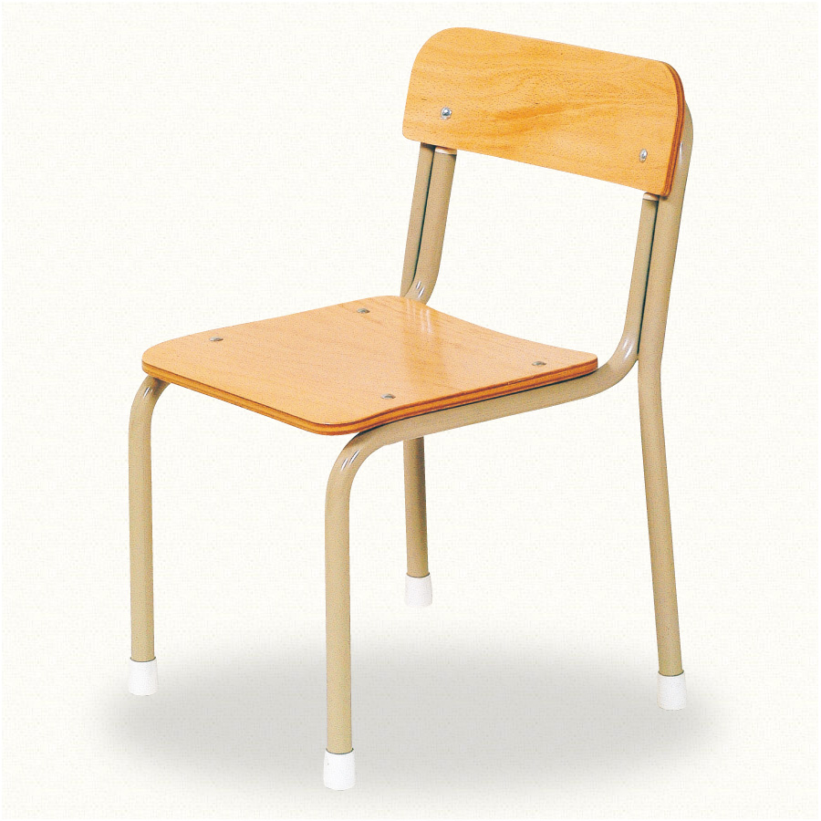 園児用椅子スタック式 S-19-B（背板付）